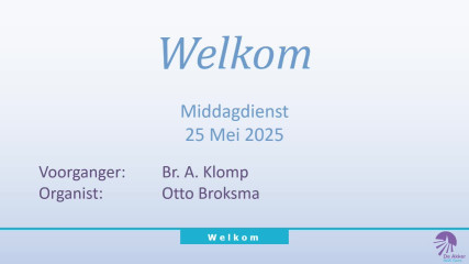 Zondag 25 mei