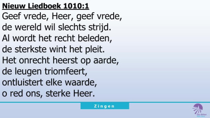 Zondag 19 oktober